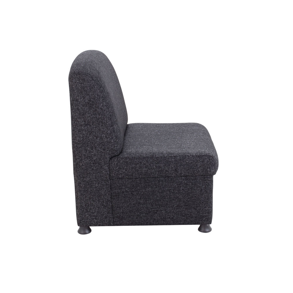 Arista Charcoal Modular Reception Chair