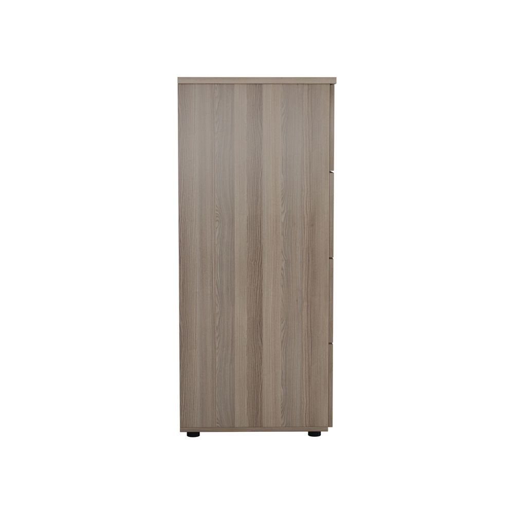 Jemini H1365mm Grey Oak 4 Drawer Filing Cabinet