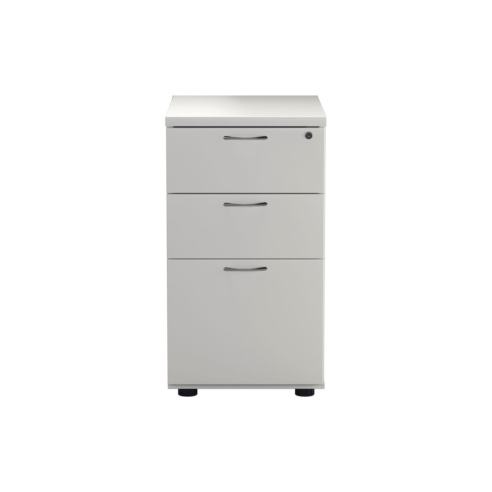 Jemini H730mm White 3 Drawer High Pedestal