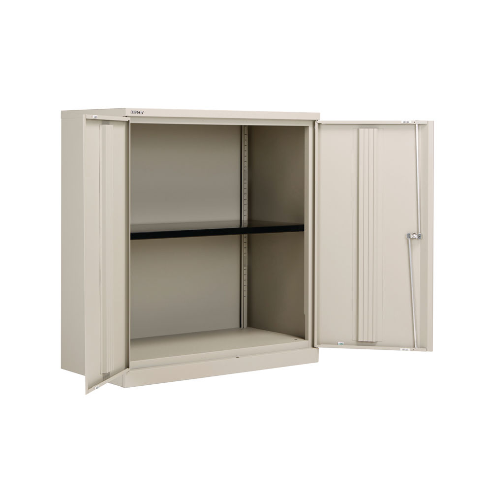 Bisley 1000mm Goose Grey 2 Door Empty Cupboard