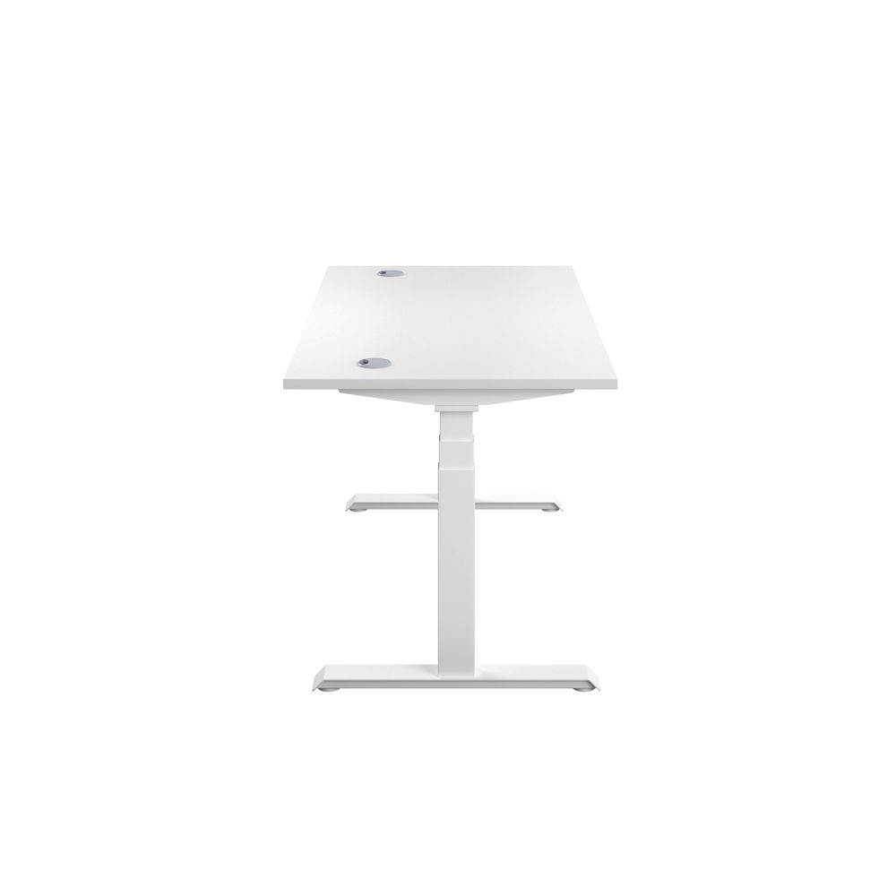 Jemini 1400x800mm White/White Sit Stand Desk