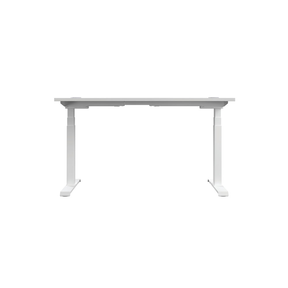 Jemini 1400x800mm White/White Sit Stand Desk