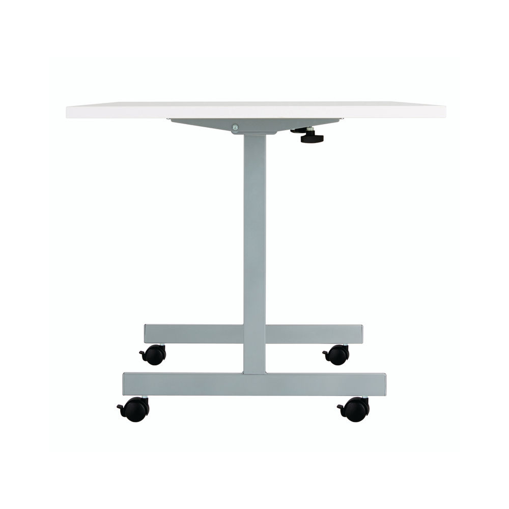 Jemini 1200x800mm White/Silver Rectangular Tilting Table