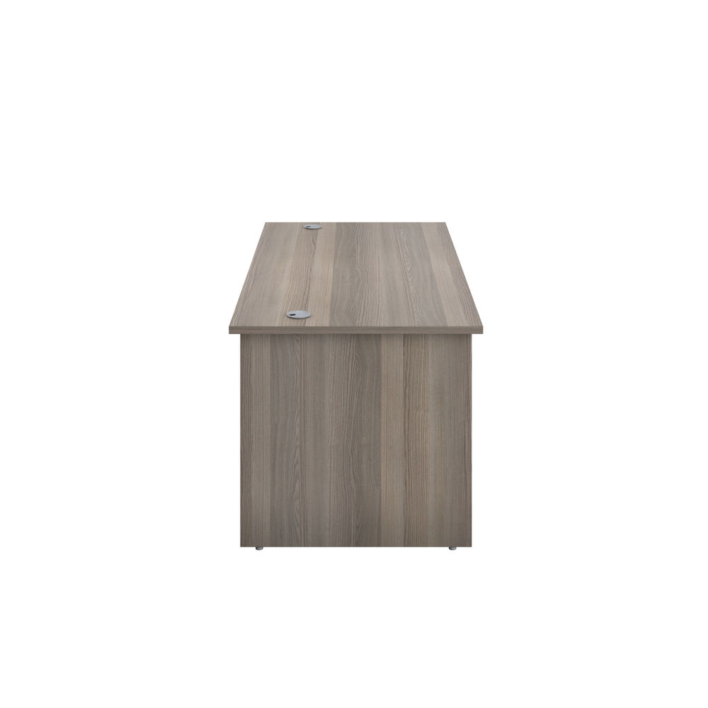 Jemini 1400x800mm Grey Oak Rectangular Panel End Desk