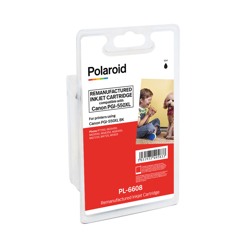 Polaroid Canon PGI-550XL Inkjet Cartridge Black 6431B001-COMP