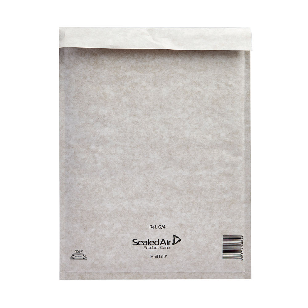 Mail Lite Size G 4 White Bubble Lined Envelopes Pack Of 50 Mlw G 4 - 