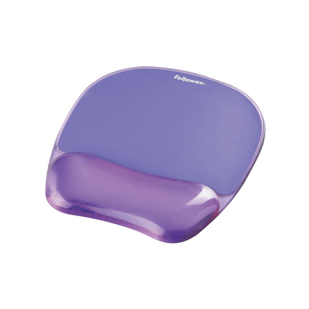 Fellowes Crystals Gel Mouse Pad Purple 9144103
