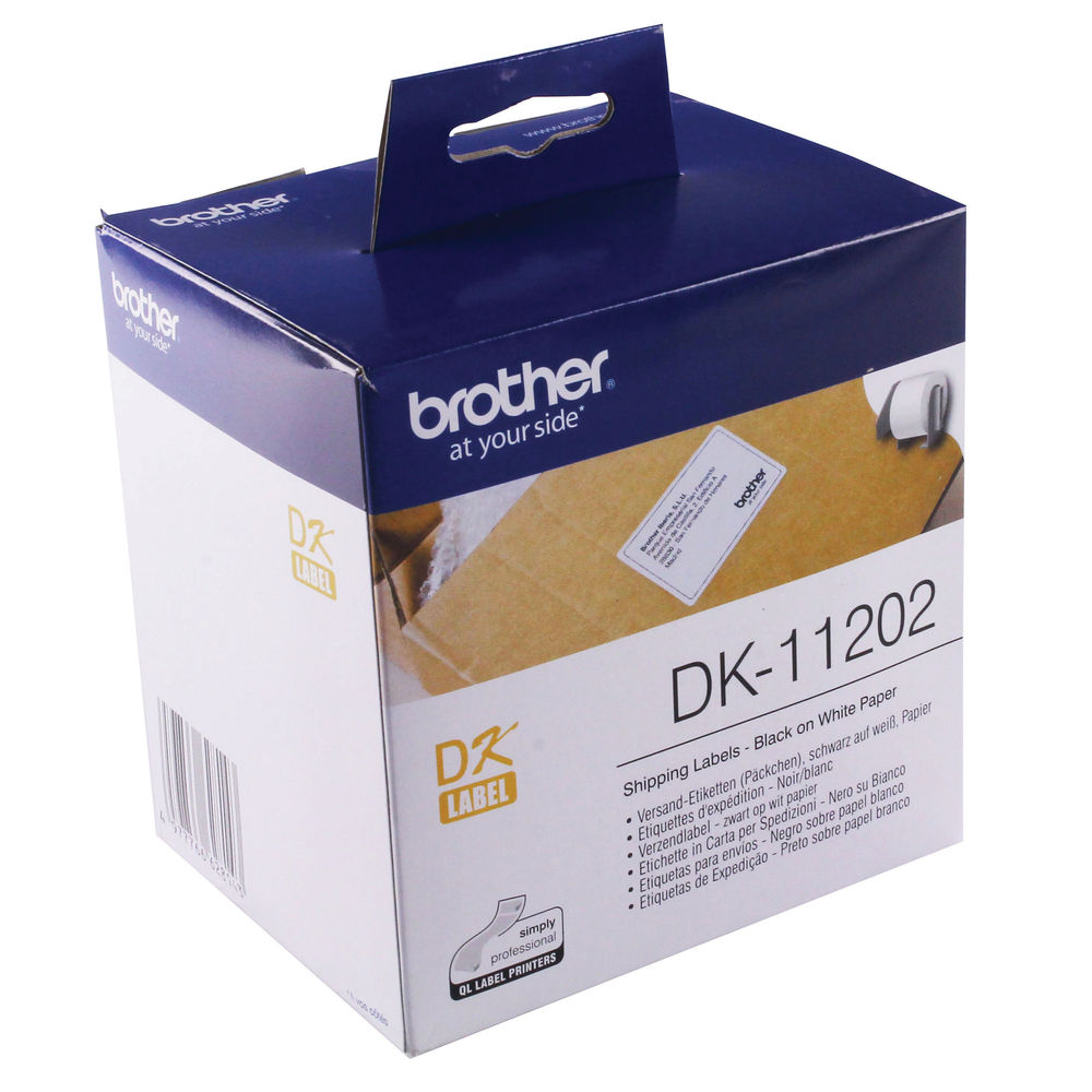 Brother Shipping Address Labels, Pack of 300 DK-11202