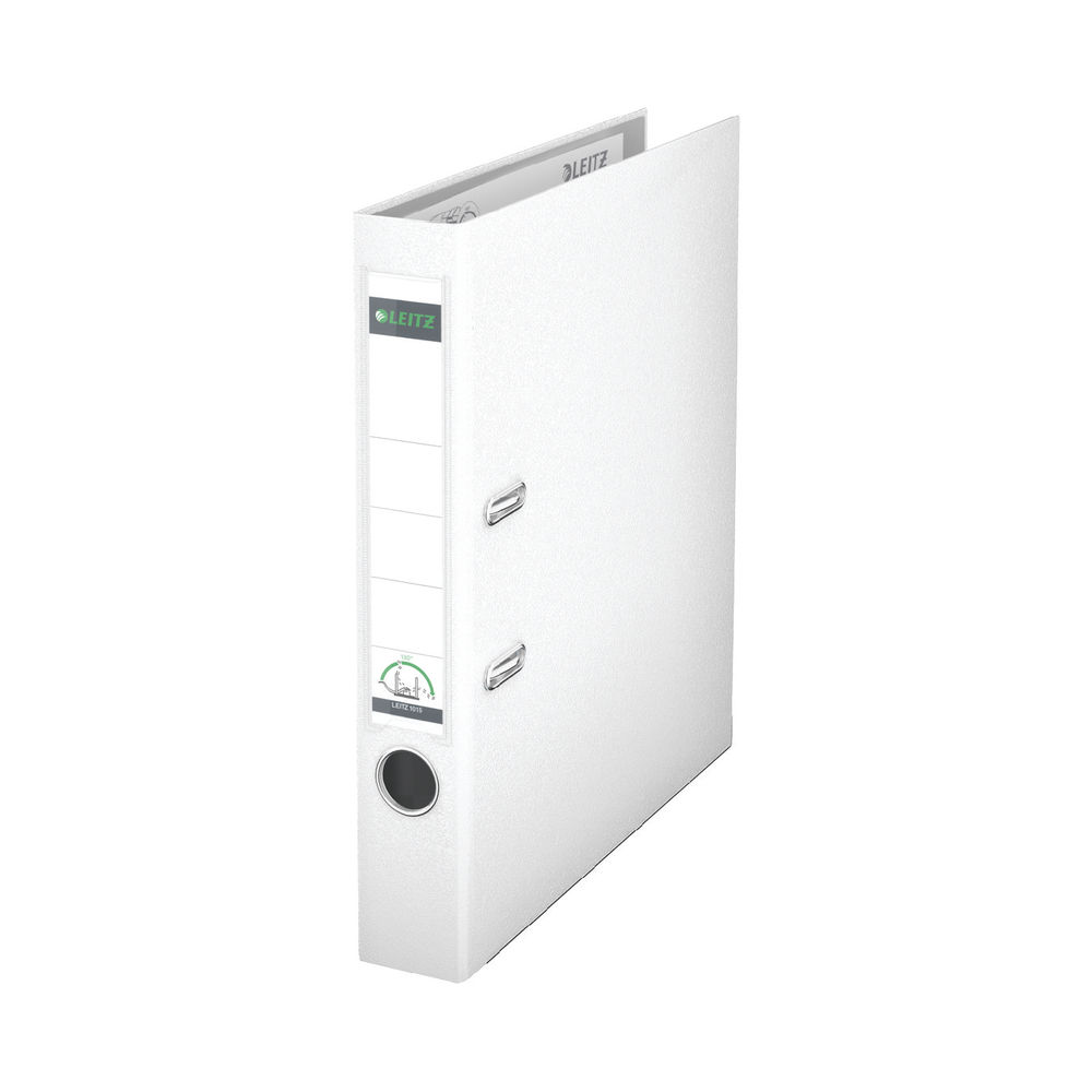 Leitz 180 Polypropylene A4 50mm White Lever Arch File (10 Pack) 10151001