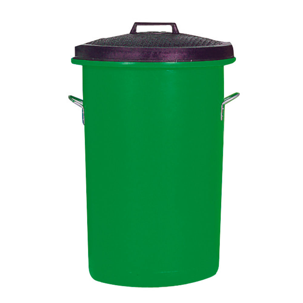 Heavy Duty Coloured Dustbin 85 Litre Green 311965