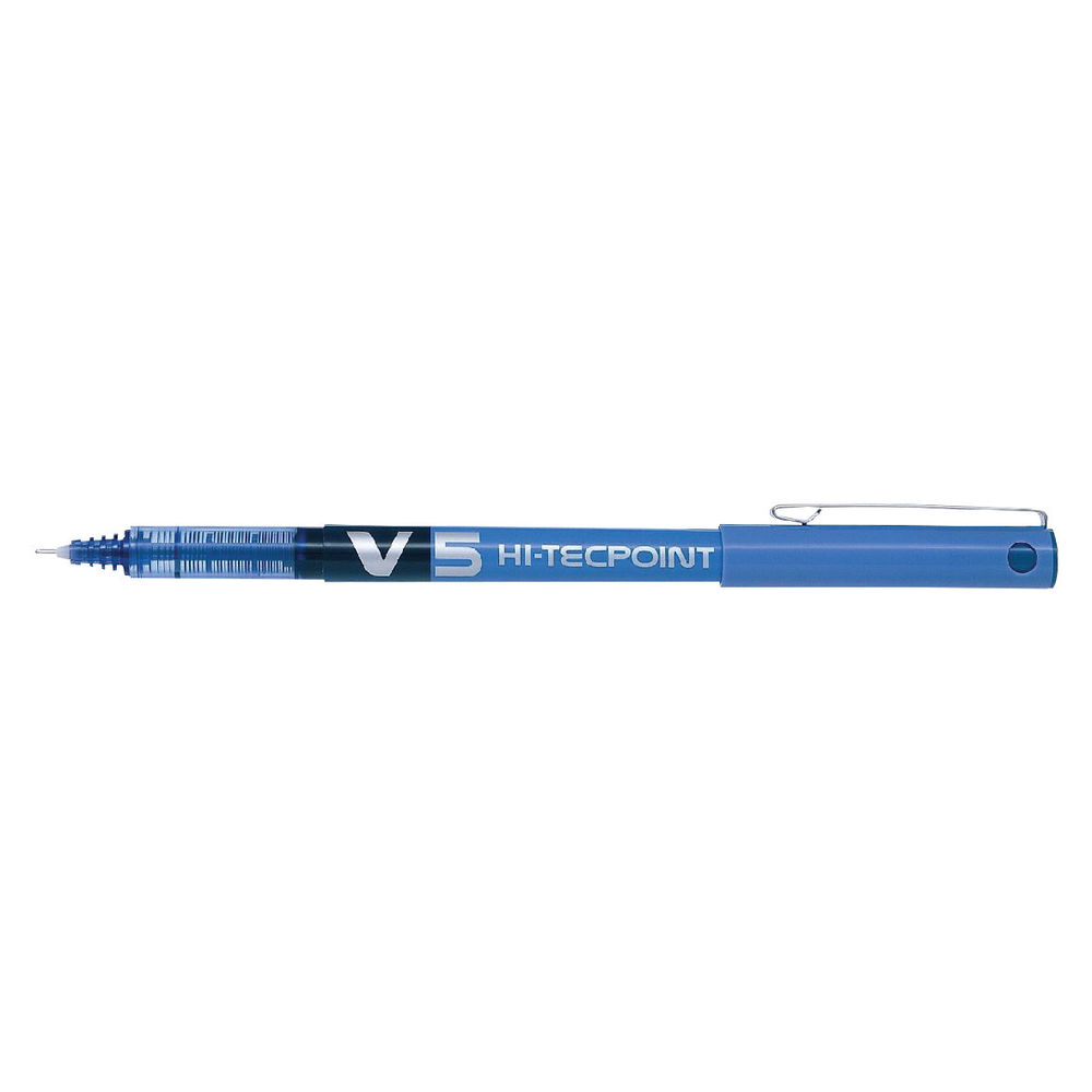 Pilot V5 HiTecpoint Ultra Rollerball Pen Extra Fine Blue (12 Pack) BXV503