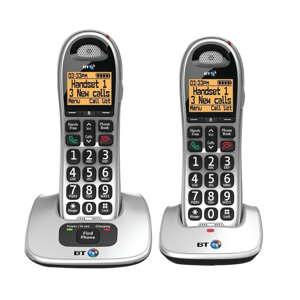 BT BT4000 Twin Big Button DECT Cordles