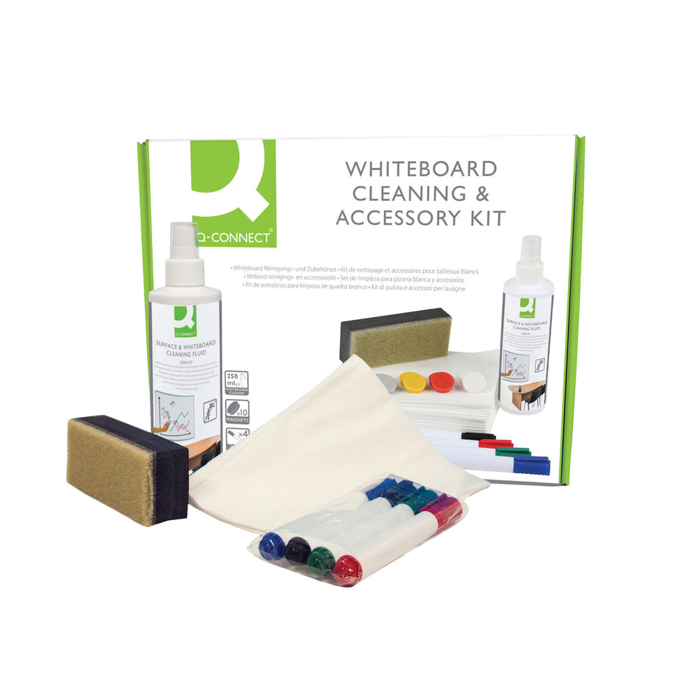 Q-Connect Whiteboard Cleaning and Accessory Kit AWAK000QCA