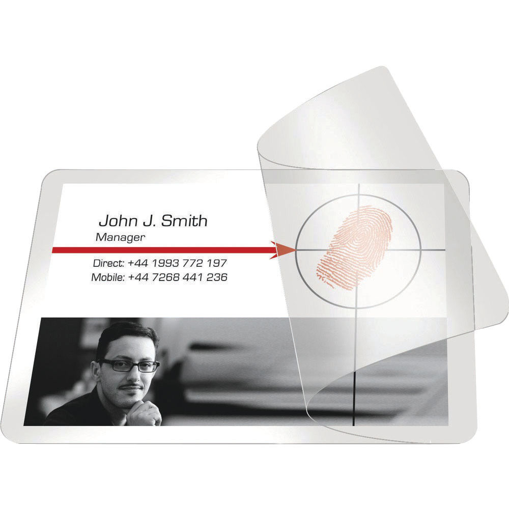 Pelltech 54 x 86mm Self-Laminating Cards, Pack of 100 - PLG25230
