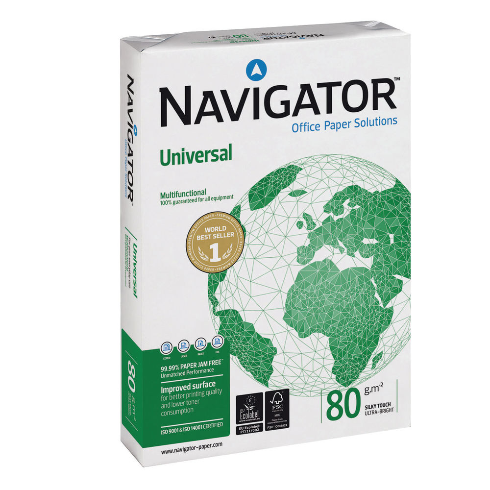 Navigator Universal A4 Paper 80gsm White 2500 Pack Nava480 1533