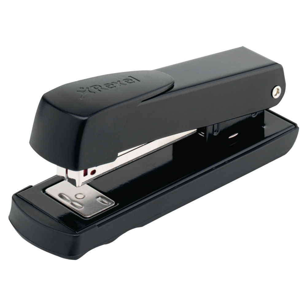 Rexel Meteor Half Strip Stapler Black 2100019