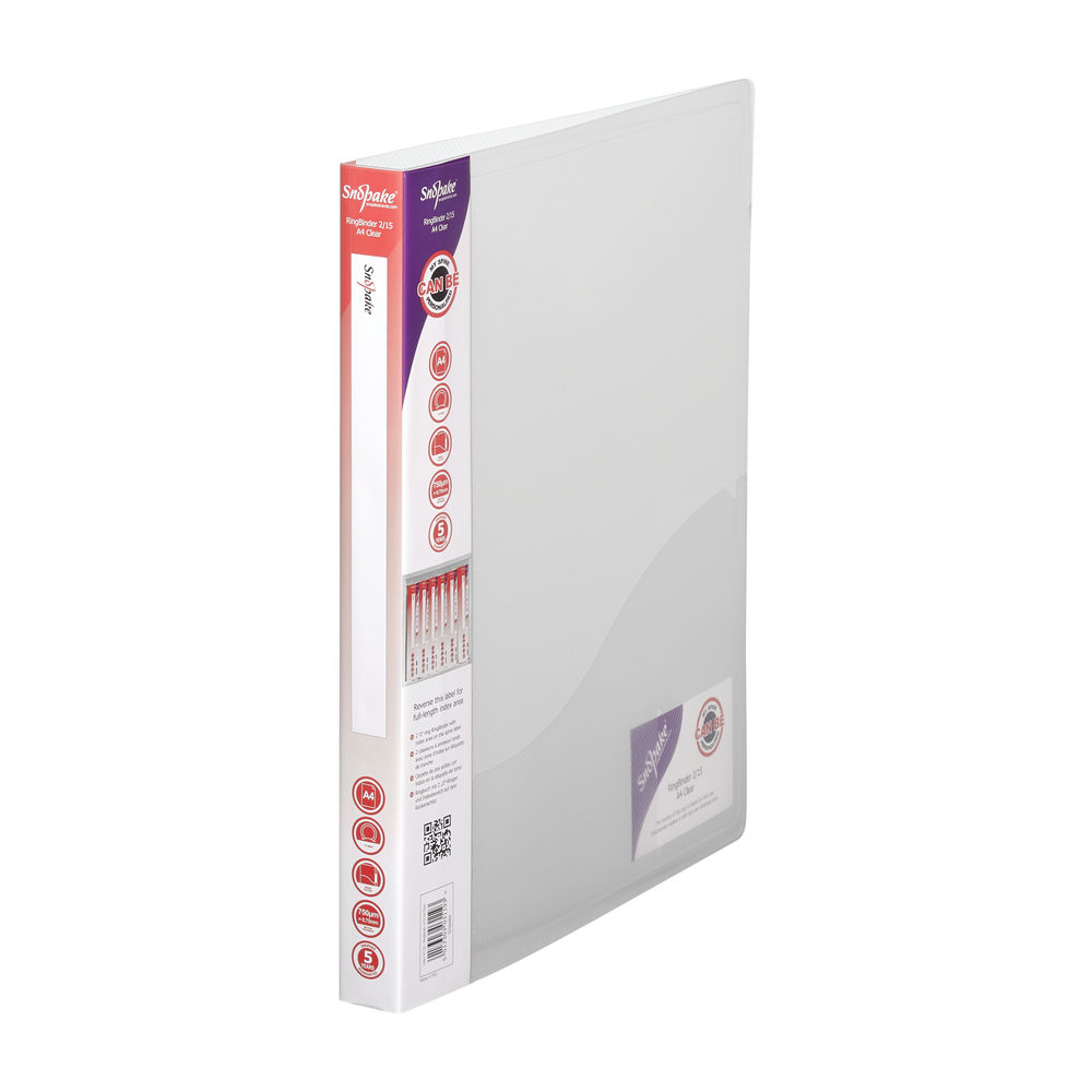 clear plastic a4 ring binders