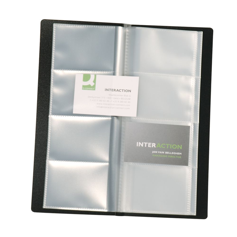 Q-Connect Polypropylene Name Business Card Holder 160 Card ...