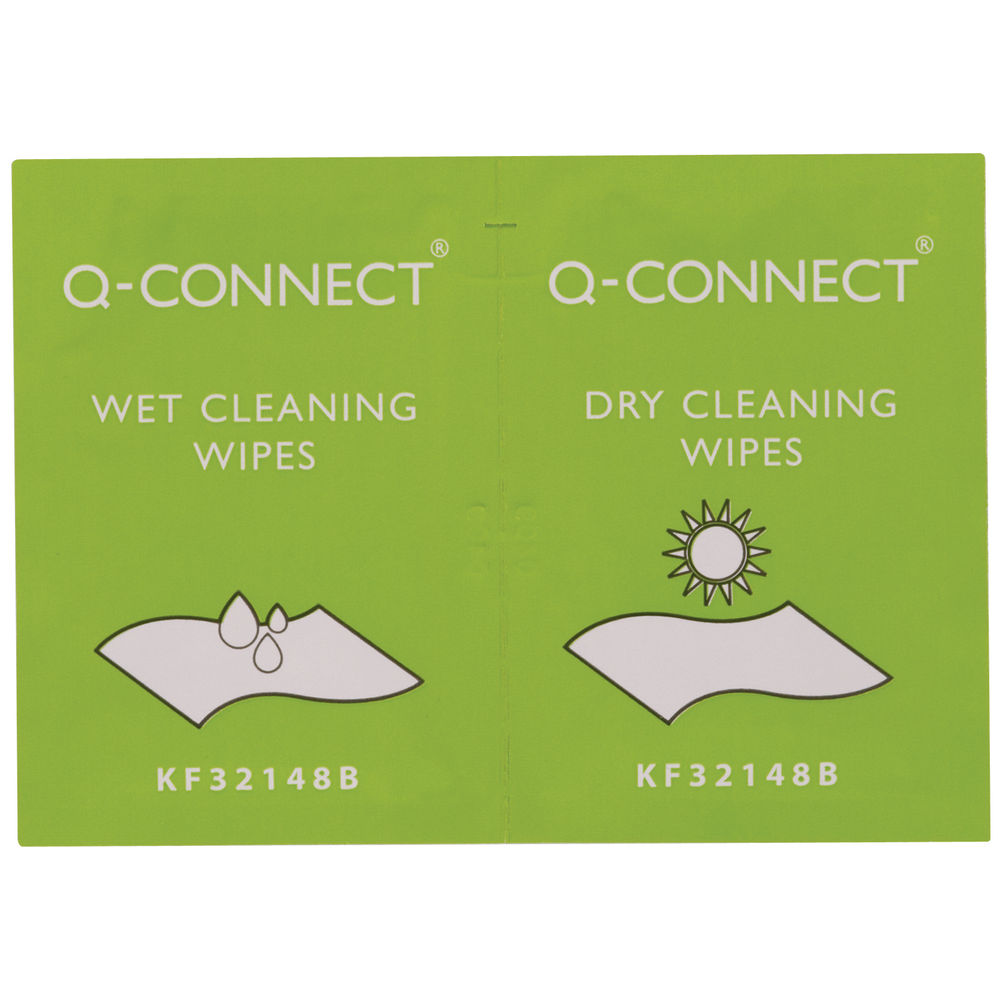 Q-Connect Wet and Dry Wipes (20 Pack) KF32148