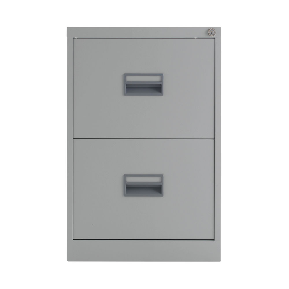 Talos H700mm Grey 2 Drawer Filing Cabinet