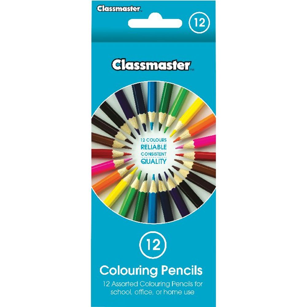Download Classmaster Colouring Pencils Assorted (12 Pack) CPW12