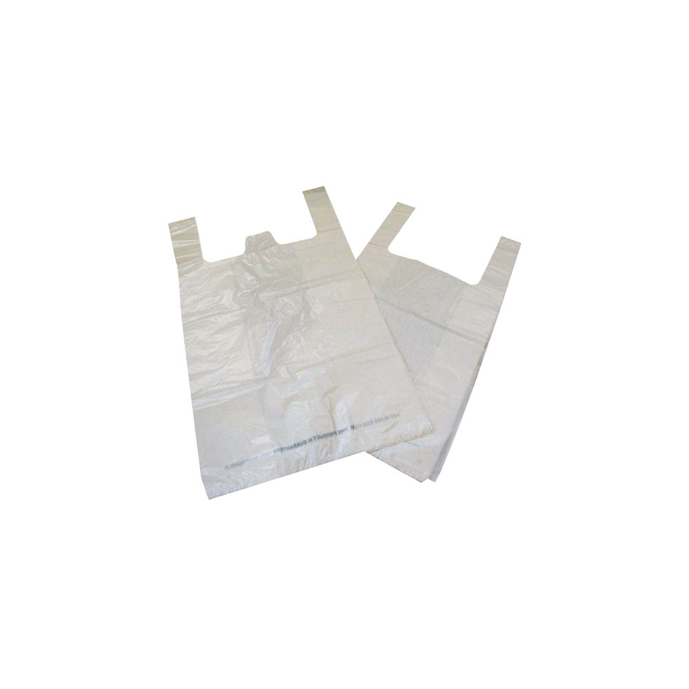 Carrier Bag Biodegradable White (Pack of 1000) MA21135