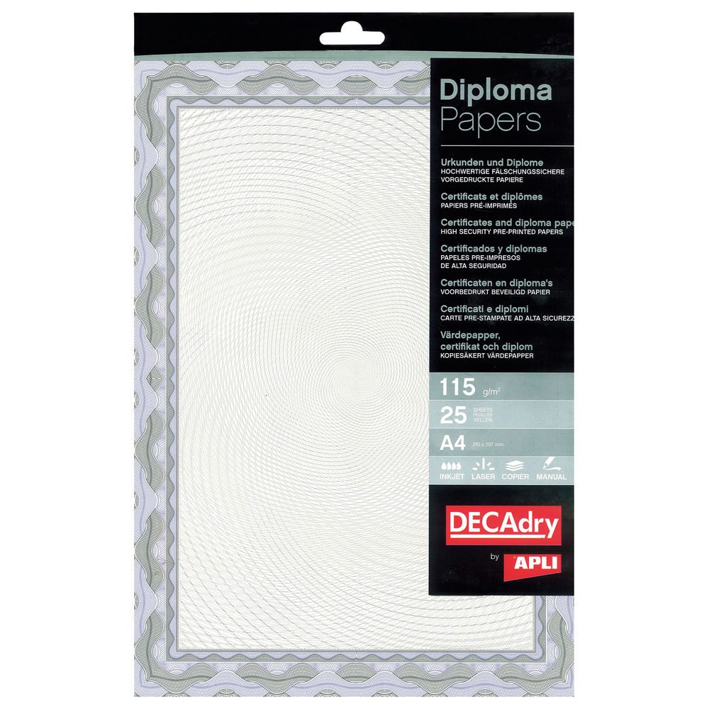 Decadry Inkjet Business Cards Clean Edge Pack of 100