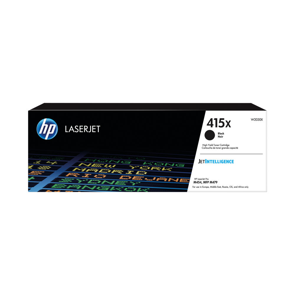 HP 415X Black LaserJet Toner Cartridge W2030X