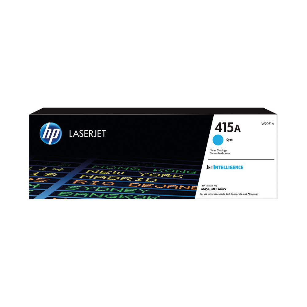 HP 415A Cyan LaserJet Toner Cartridge W2031A