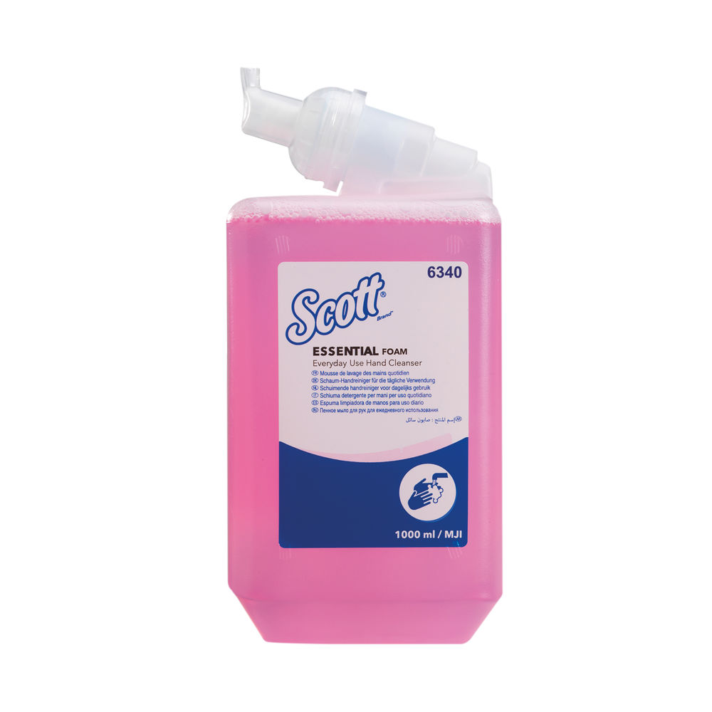 Kleenex Aqua Foam Hand Soap Refill Pink 1 Litre (Pack of 6) 6340