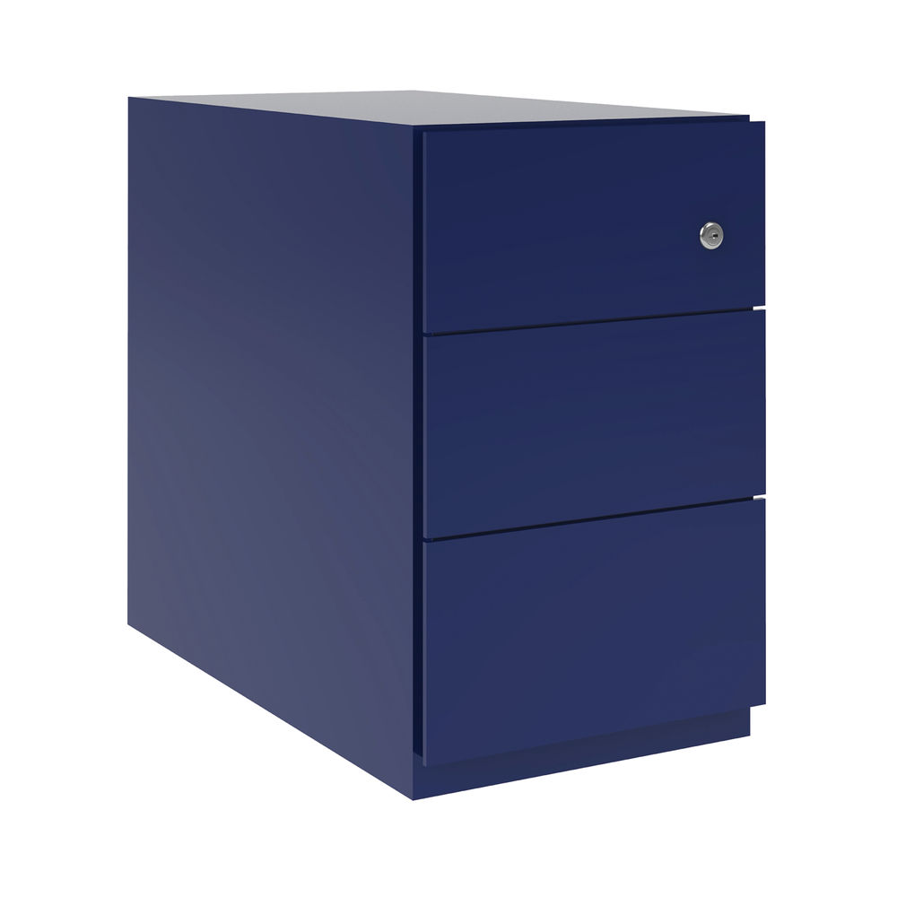 Bisley Note Pedestal 3 Stationery Drawer 300x565x495mm Oxford Blue