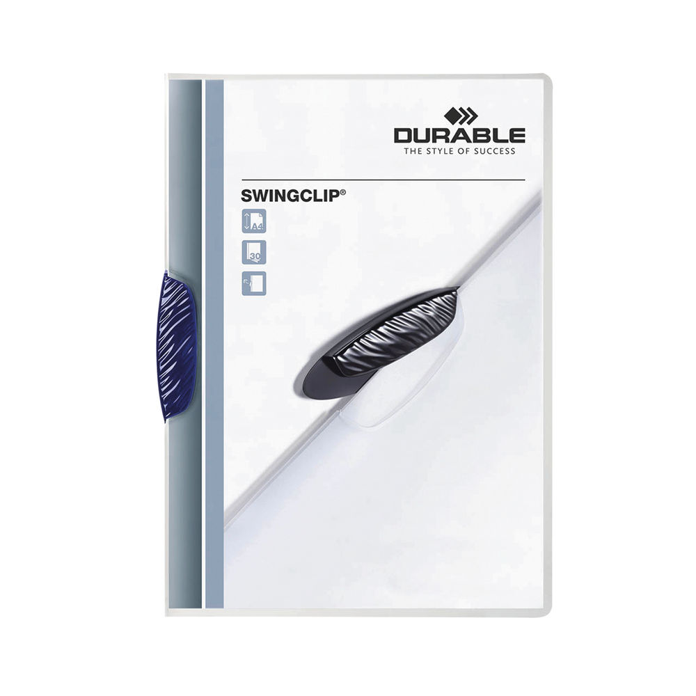 Durable SWINGCLIP Clip Folder A4 Dark Blue (Pack of 25) 2260/07