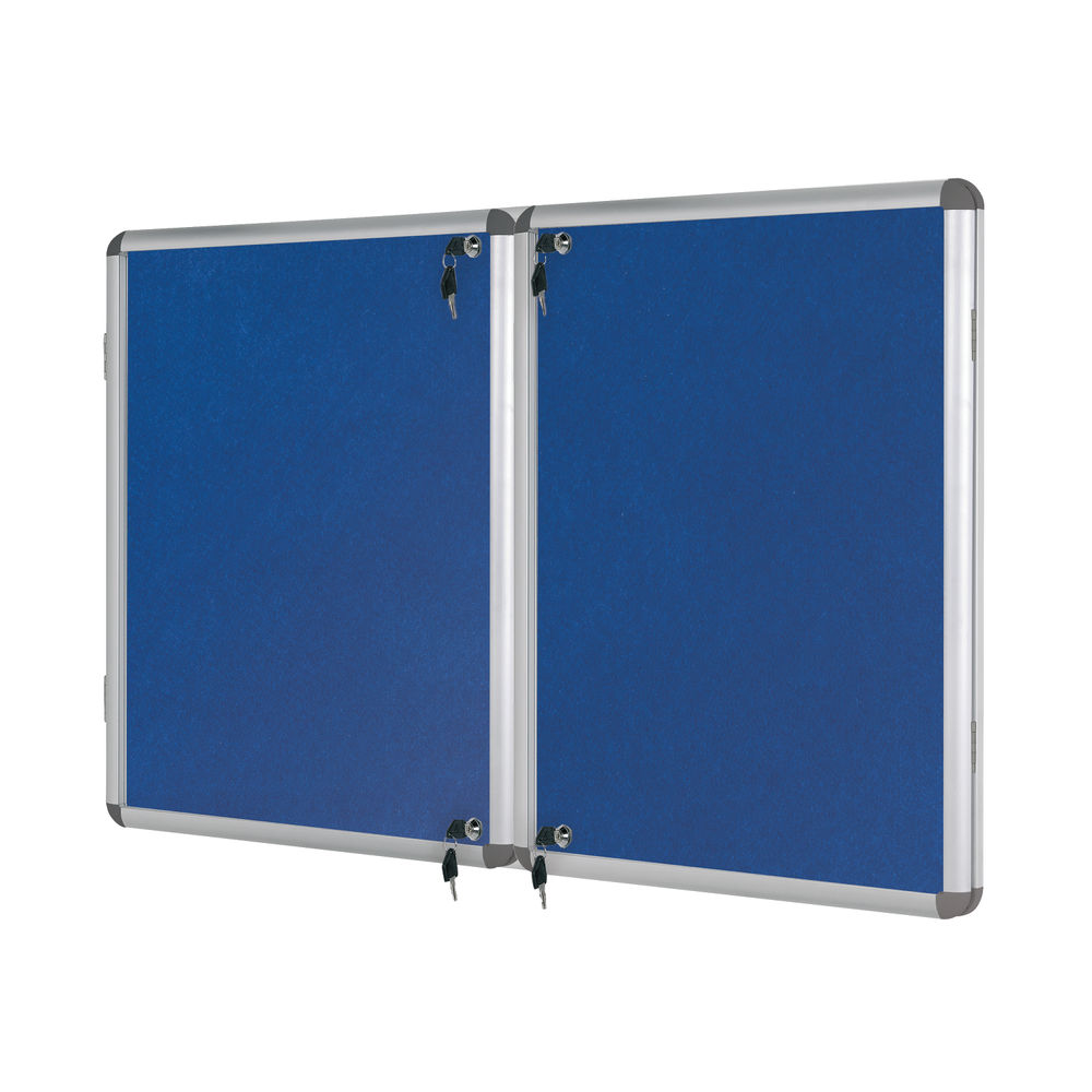 Bioffice 1800x1200 Blue Felt Aluminium Frame Board BQ52777 