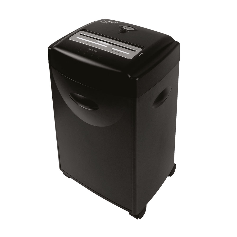 Q-Connect Q15CC Cross Cut Shredder Security Level P4 Bin Capacity 35L KF15554