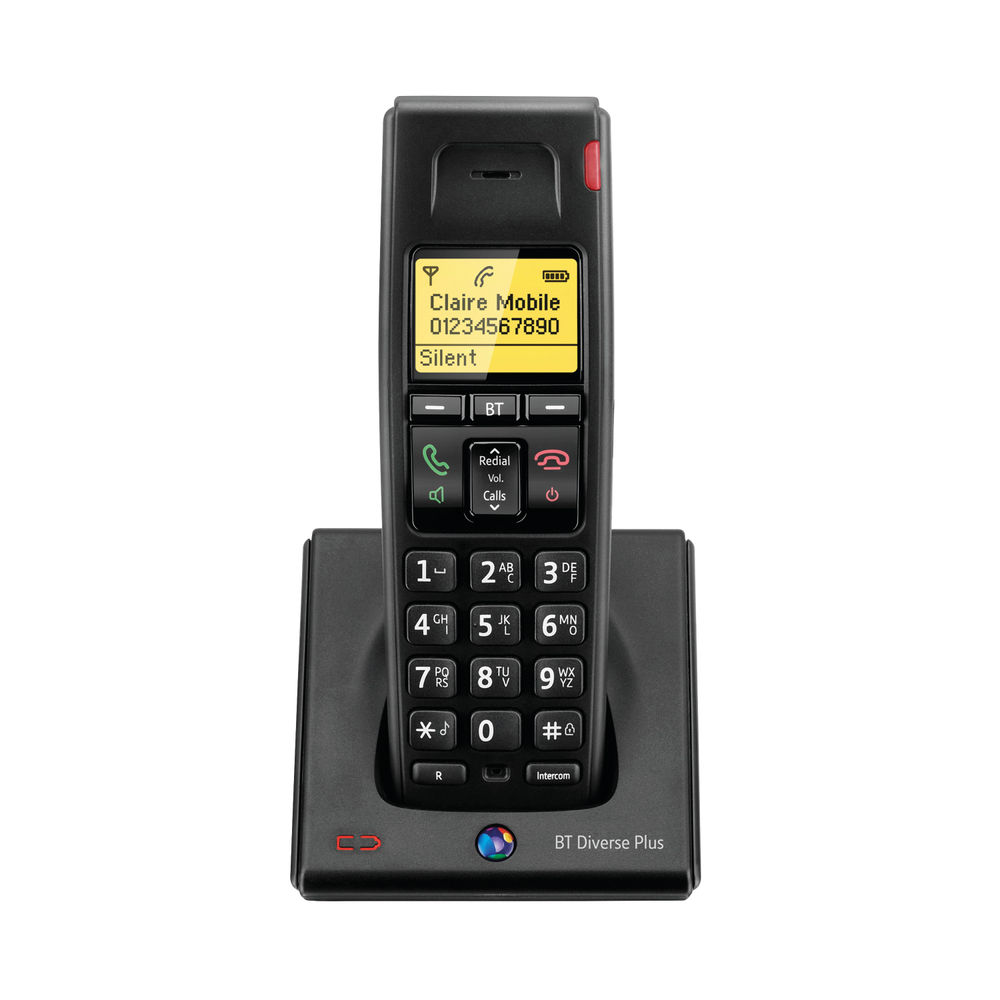 BT Diverse 7100 R DECT Cordless Phone Additional Handset Black 048442