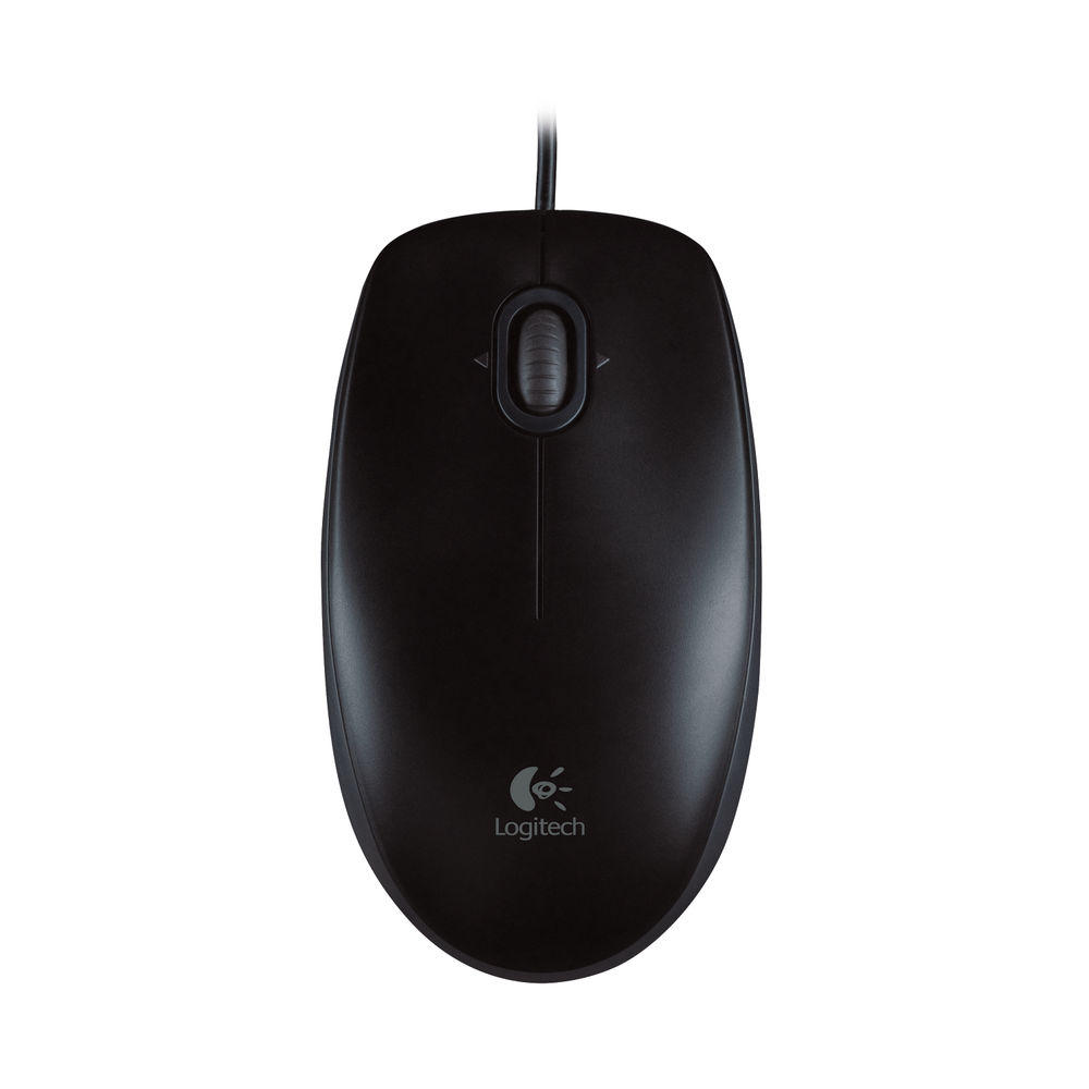 Logitech B100 Optical Mouse USB 800dpi Black 910-003357