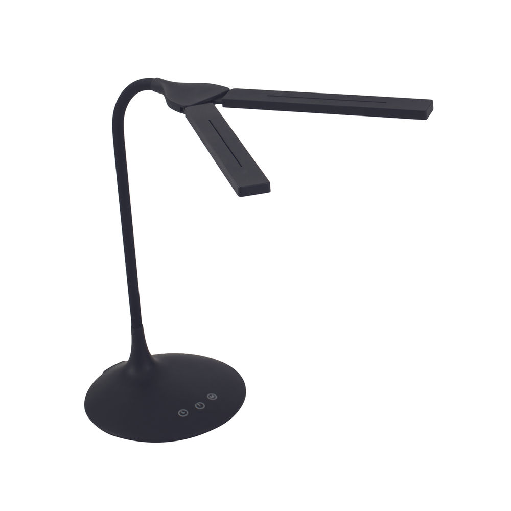 Alba Nomad Black Two Head Desk Lamp