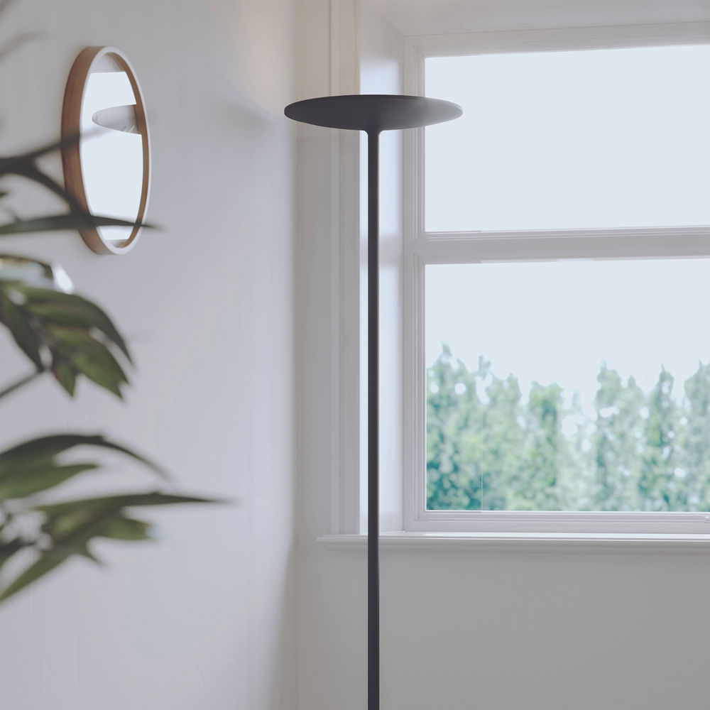 Alba Ledslim Black Floor Lamp