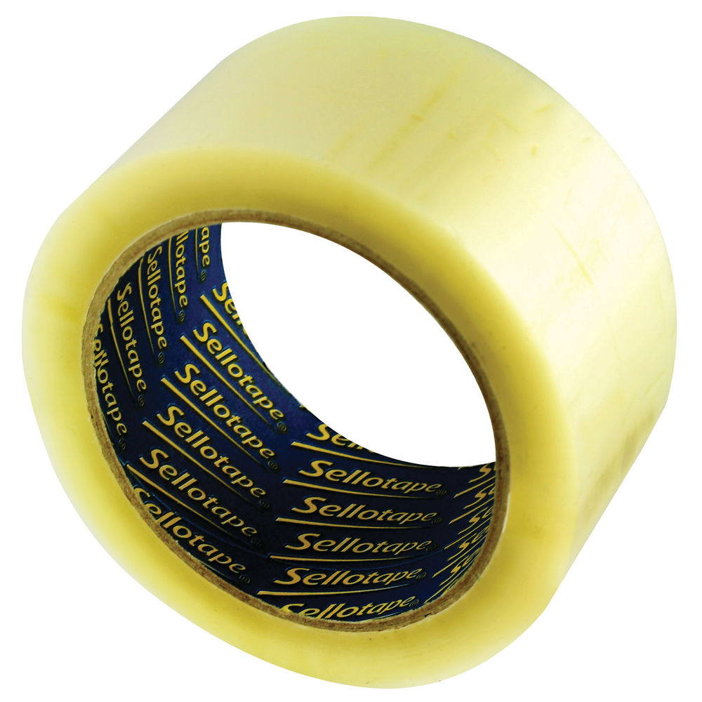 Sellotape Polypropylene Packaging Tape 50mmx66m Clear 6 Pack 1445171