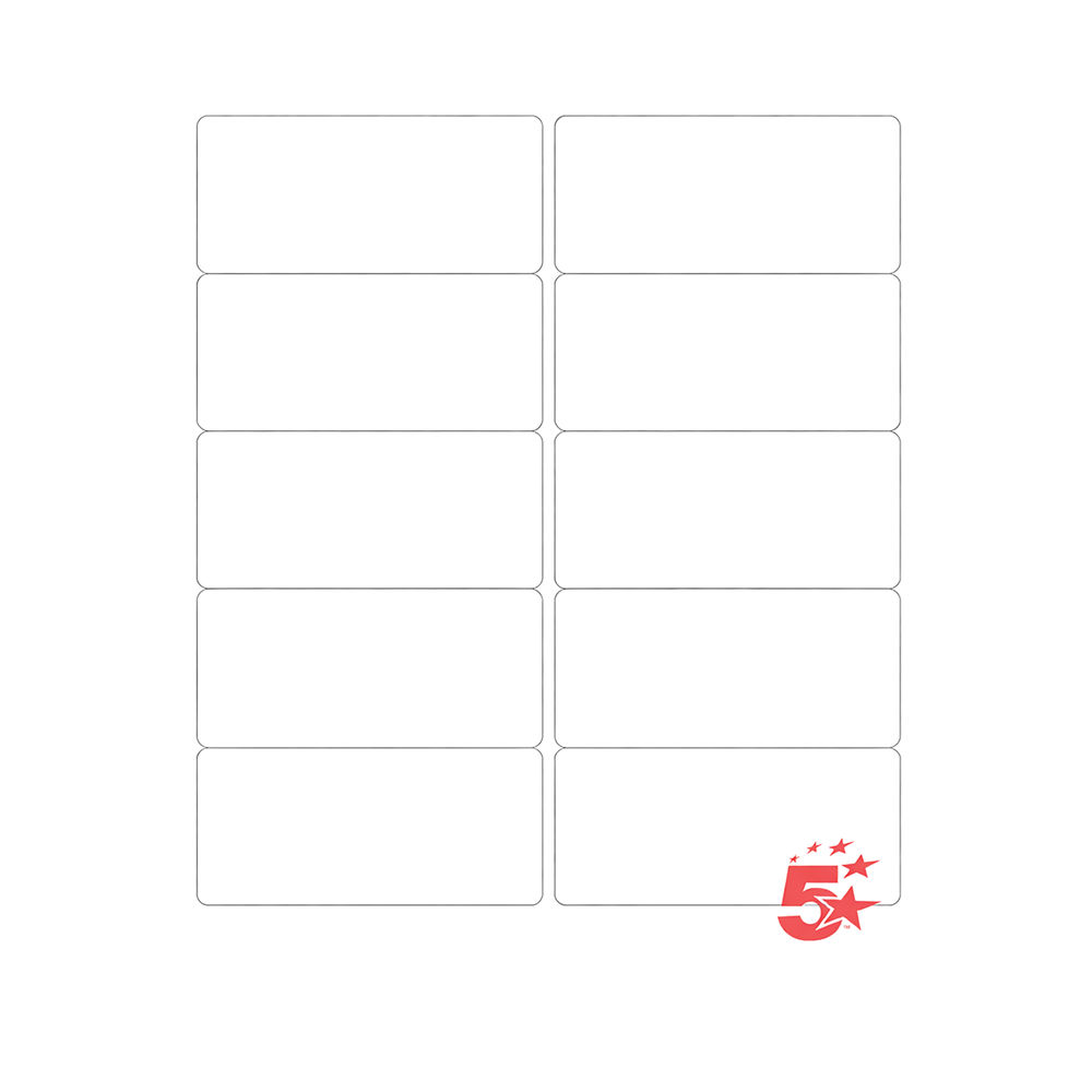 5 Star 99.1 x 57mm Address Labels | Pack of 1000 | FS679622