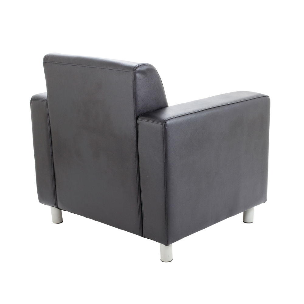 Avior Black Executive Reception Arm Chair