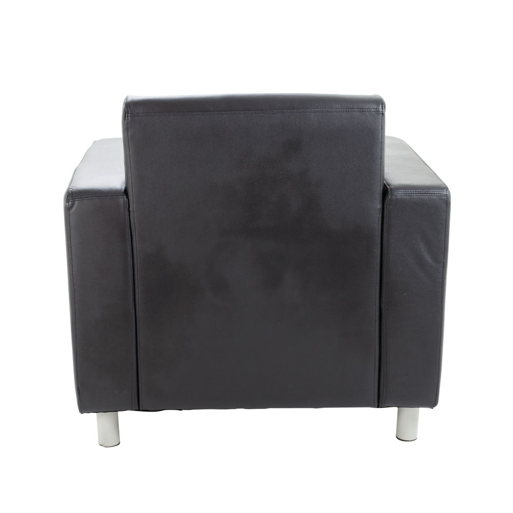 Avior Black Executive Reception Arm Chair