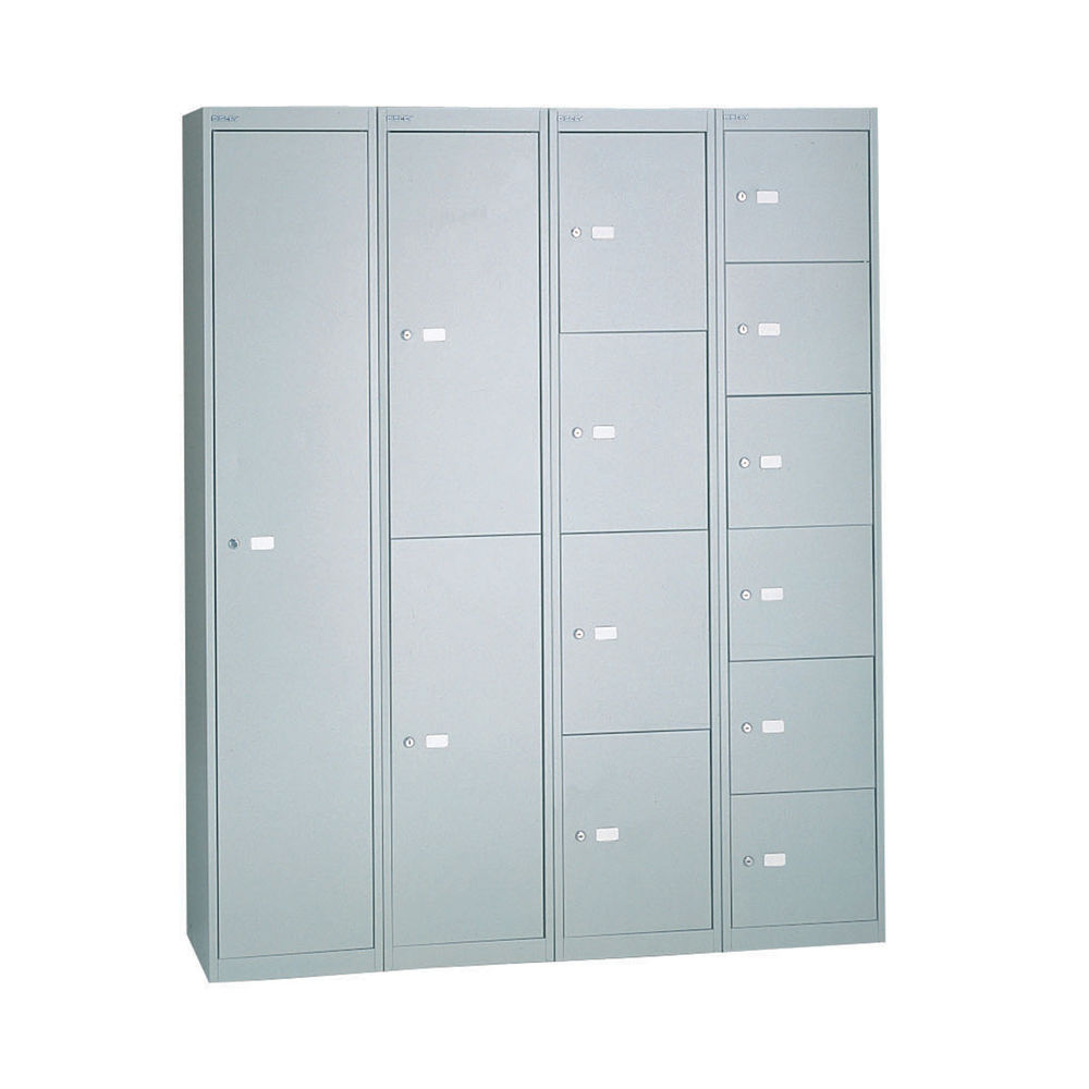 Bisley D457mm Goose Grey 6 Door Locker