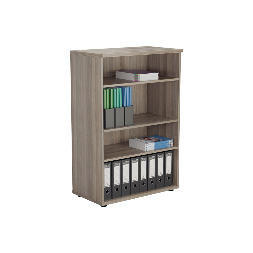 Jemini 1200 x 450mm Grey Oak Wooden Bookcase