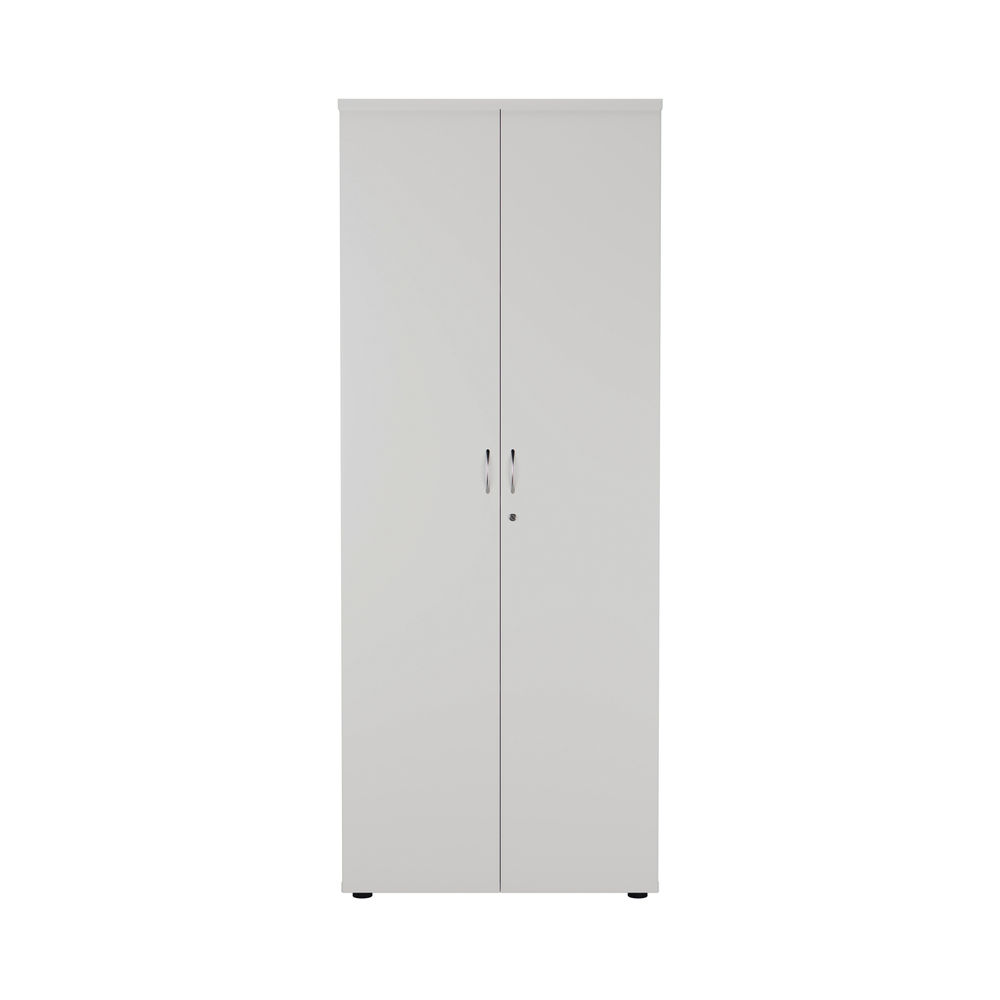 First H2000mm White Wooden Storage Cupboard