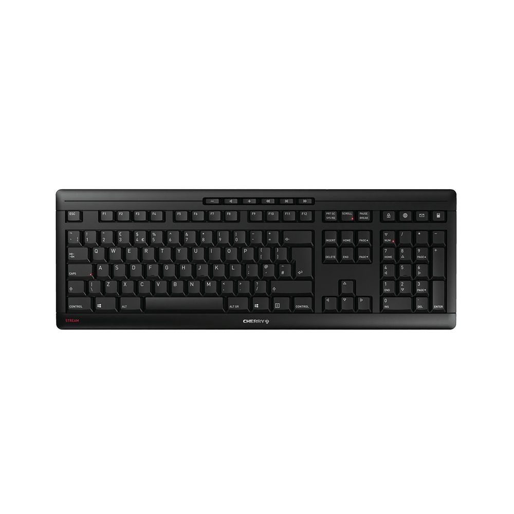 Cherry Stream Black Wireless Keyboard and Mouse Set