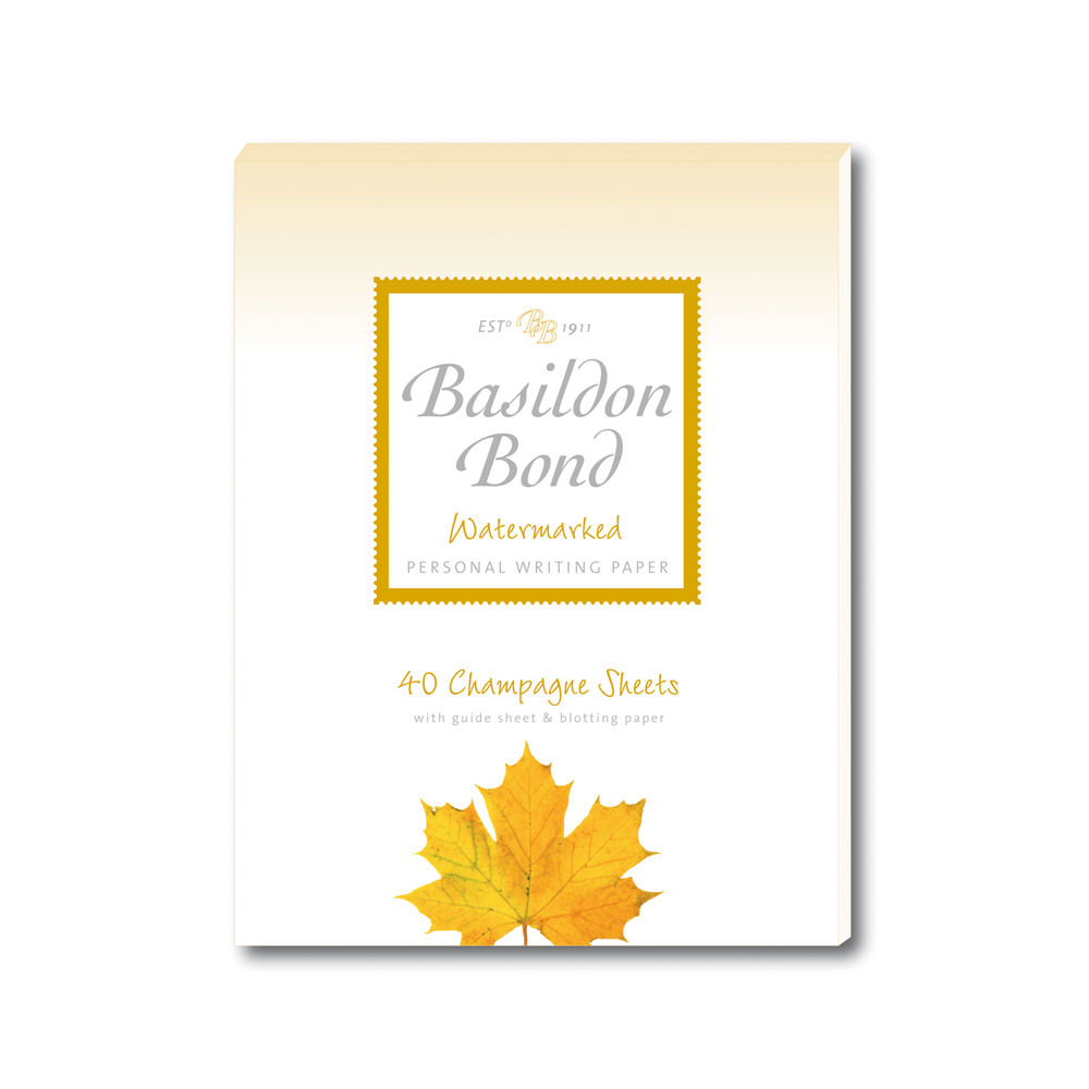 Basildon Bond Champagne 178 x 137mm Writing Pad (Pack of 10) - JD90361
