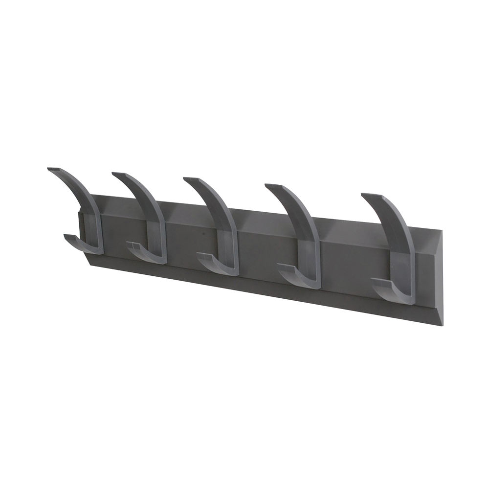 Acorn Wall Mounted Coat Rack With 5 Hooks (Width: 610mm, mounting