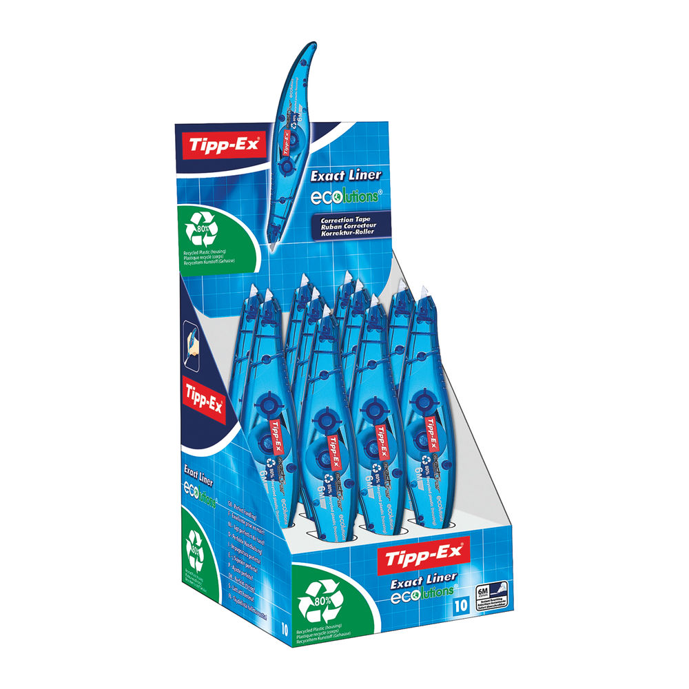 Tipp-Ex Exact Liner Ecolutions Correction Roller (Pack of 10)