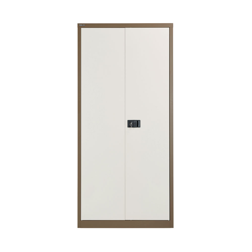 Jemini 1950mm Coffee/Cream 2 Door Storage Cupboard